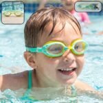 Kids Dual Color Swimming Goggles with Clear Vision Lens and Comfortable Fit – 1 Pc