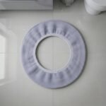 Soft Fabric Elastic Toilet Seat Cover (1 Pc, 29x29 Cm) - Image 7
