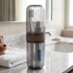 Travel Plastic Toothbrush Holder with Foldable Glass Design - Image 5