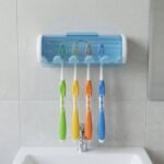 Wall Mounted Toothbrush Holder with Protective Cover (1 Pc) - Image 3