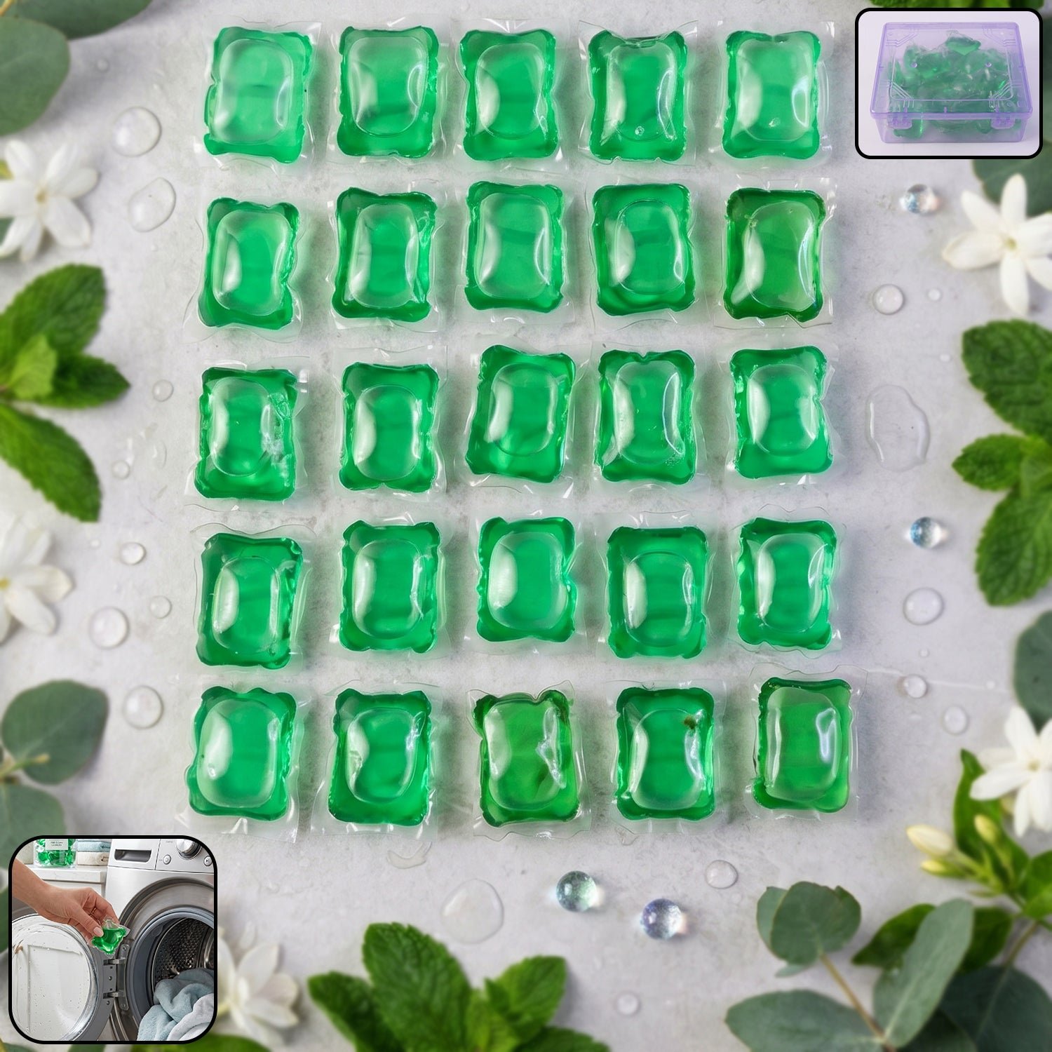 Washing-Detergent-Pods-1.jpg Washing Detergent Pods 25 Pc Plant-Based Laundry Pods - Image 1