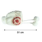 Cute Kids Winter Woolen Ear Flap Cap with Pom Pom (1 Pc, Mix Design) - Image 6