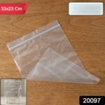 Transparent Plastic Zip Lock Bag (1 Pc, 33x23 Cm) - Image 2