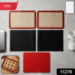 Multipurpose Non-Stick Silicone Baking Mat Set (5 Pc) - Image 2
