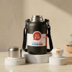 Premium Vacuum Insulated Stainless Steel Bottle Cup with Handle (900ML Approx) - Image 3