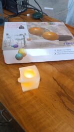 Set of 12 LED Flameless Decorative Candles – Square Shape Tealight Lamps - Image 10
