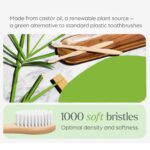 Eco-Friendly Natural Bamboo Toothbrush with Medium Bristles (2 Pc) - Image 3