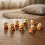 Adorable Mini Monk Buddha Idol Set (8 Pc) - Image 9