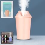 Cute Bear Shape USB Humidifiers Cup (1 Pc / Multicolor Light) - Image 3