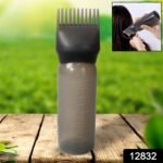 Comb Applicator Bottle, Hair Oil Applicator Bottle for Hair Dye Bottle Applicator Brush with Graduated Scale, Professional Brush Applicator Comb Hairdressing Coloring Styling Tool (1 Pc), Hair accessories - Image 2