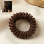 Soft Stretchable Telephone Wire Style Hair Bands Set (1 Pc)