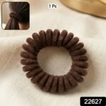 Soft Stretchable Telephone Wire Style Hair Bands Set (1 Pc) - Image 2