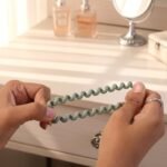 Soft Stretchable Telephone Wire Style Hair Bands Set (1 Pc) - Image 7