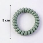 Soft Stretchable Telephone Wire Style Hair Bands Set (1 Pc) - Image 6