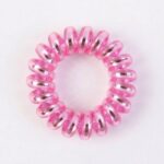 Soft Stretchable Telephone Wire Style Hair Bands Set (1 Pc, Mix Color) - Image 4