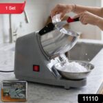 Electric Ice Crushing Machine with Stainless Steel Bowl 1 Set - Image 2