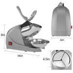Electric Ice Crushing Machine with Stainless Steel Bowl 1 Set - Image 6