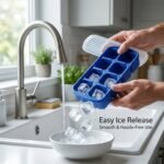 Multipurpose Square Ice Cube Tray with Lid (1 Pc, 17x9 Cm, 8 Grid) - Image 5