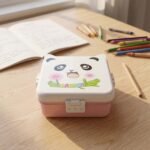 Panda Design Kids Lunch Box with Separate Compartments (1Set) - Image 8