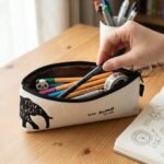 Stylish Canvas Pencil Pouch (1 Pc) - Image 3