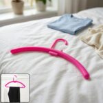 Plastic Clothes Hanger Multipurpose Durable Wardrobe Garment Hanging Rack (1 Pc)
