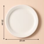 Plastic Round Dinner / Serving Plate – 23 cm (1 Pc) - Image 4