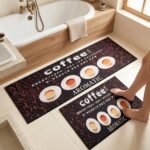 Printed Anti Slip Floor Mat Set (2 Pc, Mix Design & Size) - Image 4