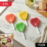 Premium Heart Shape Silicone Popsicle Mold Set 4 Pc - Image 2