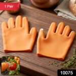 Silicone Gloves with Thumb Knife Finger Protector (1 Pair) - Image 2
