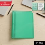 A4 Size Transparent Ring Binder File Folder for Documents Office School Use (1 Pc) - Image 2