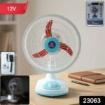 OMEGA 12V Rechargeable Table Fan with LED Light (1 Pc) - Image 2