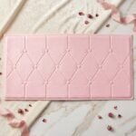 Self Adhesive 3D Foam Wall Panel Cushion Wallpaper (1 Pc, Pink, 69x35 Cm) - Image 7