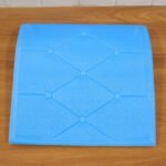 Self Adhesive 3D Foam Wall Panel Cushion Wallpaper (1 Pc, Blue, 69x35 Cm) - Image 9