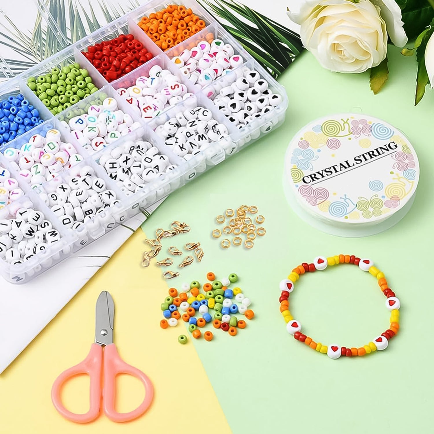 01 3030f2bf c1c1 45bf a1f6 db64505a0674 Premium DIY Bracelet Making Kit (1 Set) - Image 1