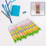 Pearls Pen Set – Multicolor Non-Sharpening Moti Gel Pens for Kids (12 Pc Set) - Image 5