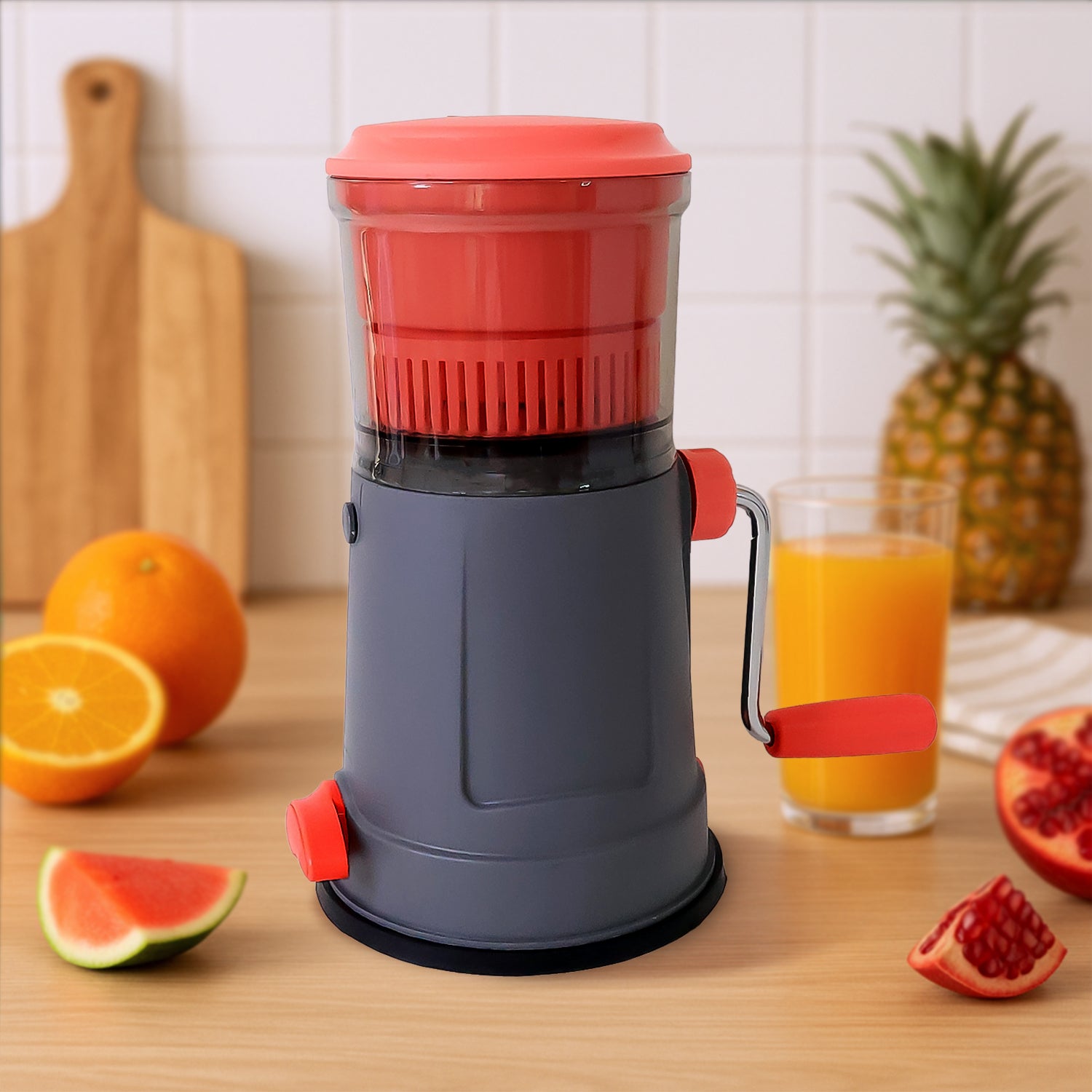 Supermom Pulpy Fruit Juicer with Extra Long Handle and Silicone Ring (1 Pc)
