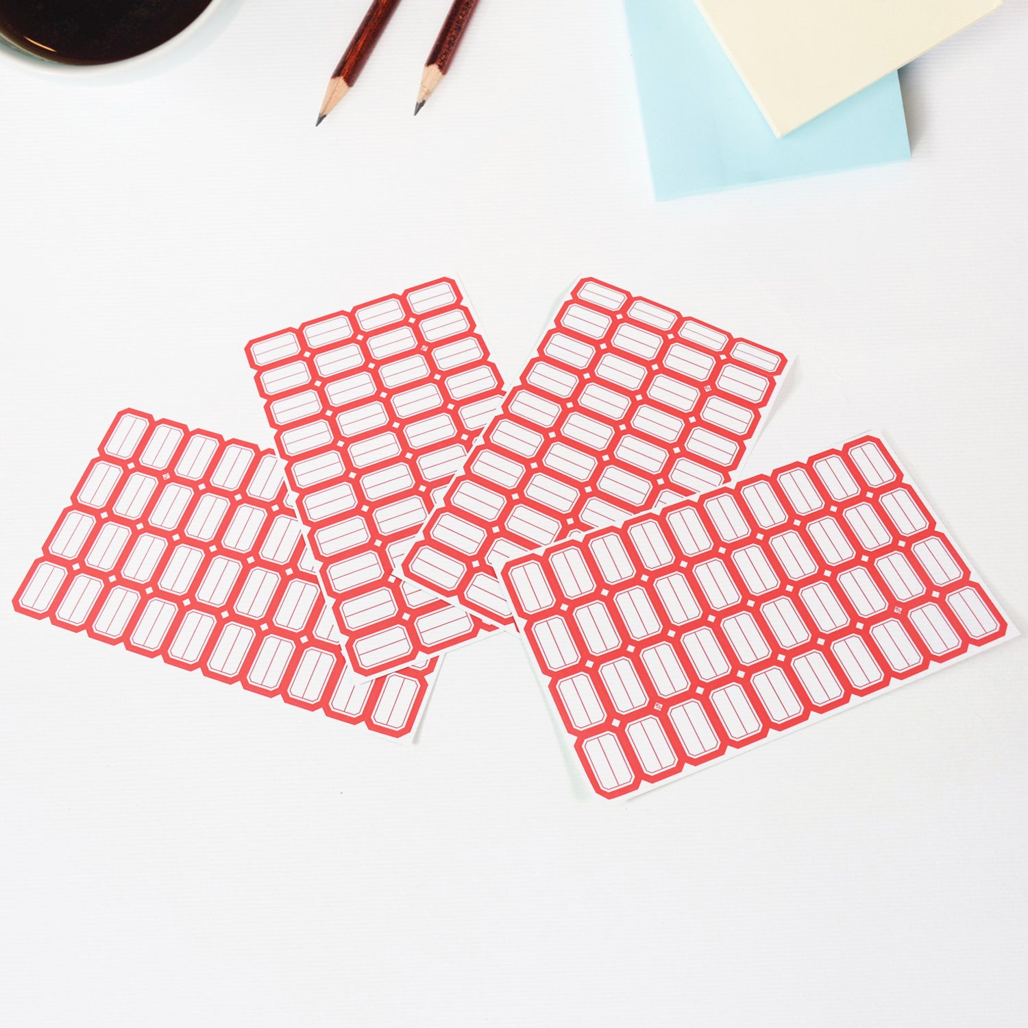 Multipurpose Blank Label Sticker Sheets (50 Sheet)
