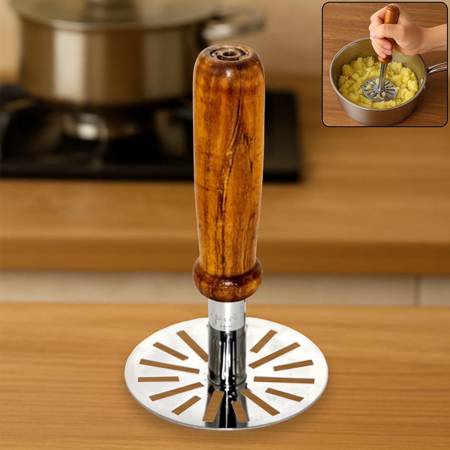 01 f0d1861f 479a 4fec ae28 485eb1143158 Pavbhaji Masher – Strong Kitchen Tool for Mashing Pavbhaji & Vegetables - Image 1