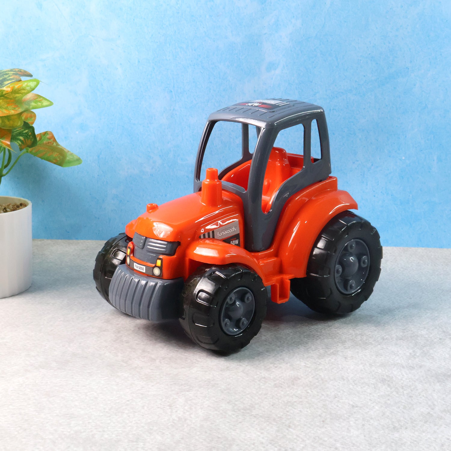 Funwoods Kids Friction Powered Tractor Toy - (1 Pc)