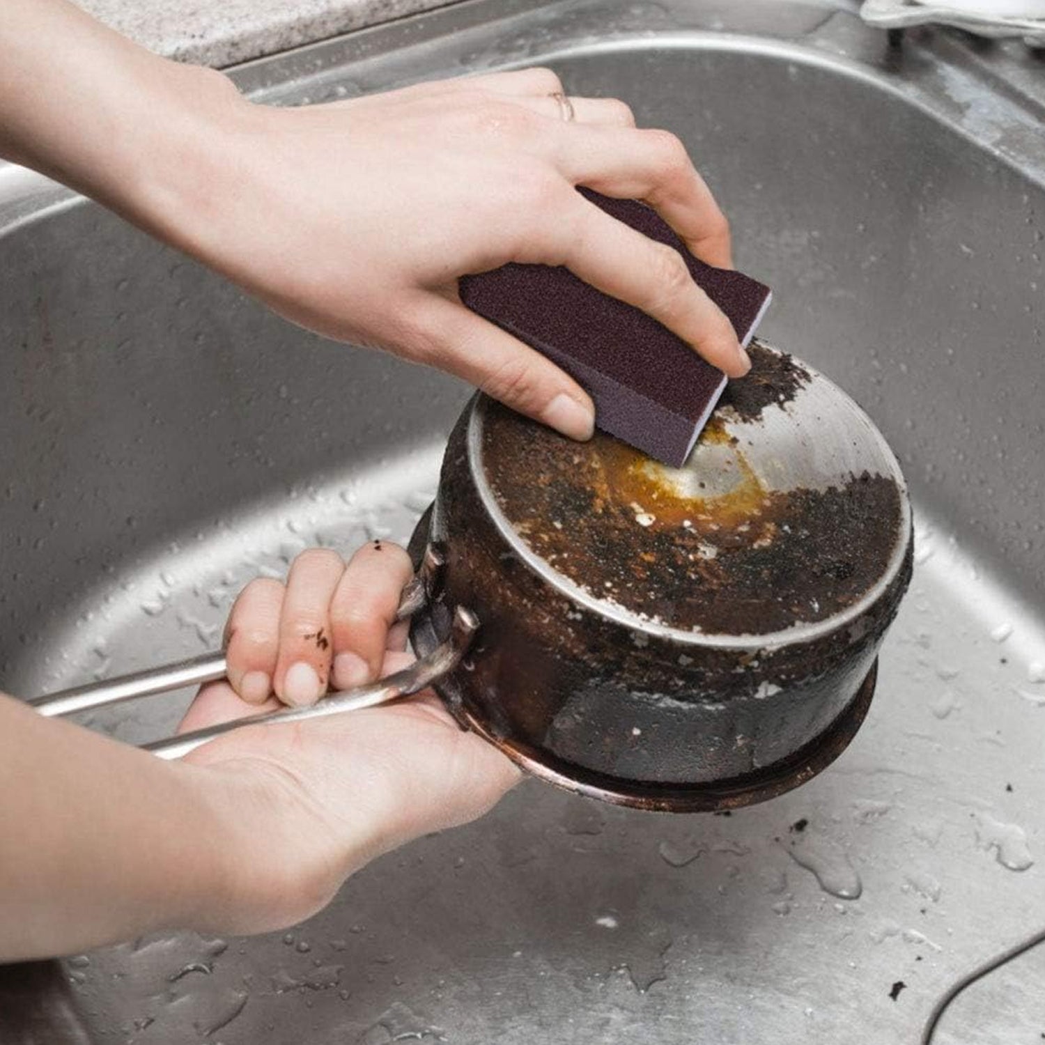Multipurpose Kitchen Cleaning Sponge Scrub Block (7 x 7 Cm / 1 Pc)