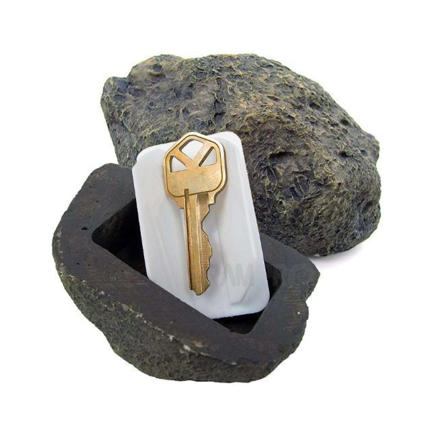 Realistic Fake Rock Key Hider – Weatherproof Outdoor Key Storage Emergencies (1 Pc)