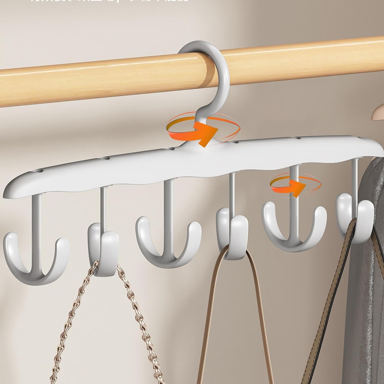 Rotatable Tank Top Hanger – Space Saving Closet Organizer Dorms & (12-Hook)