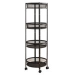 4-Layer Round Metal Folding Storage Trolley (1 Pc) - Image 5