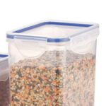 Rectangle Food Storage Containers: Airtight, Leak-Proof Lids (3-Pack, Clear ABS) - Image 5