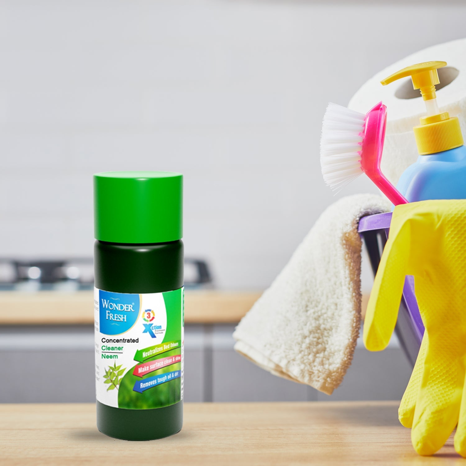 Mop Floor Surface Cleaner Liquid - Disinfectant, Insect Repellent