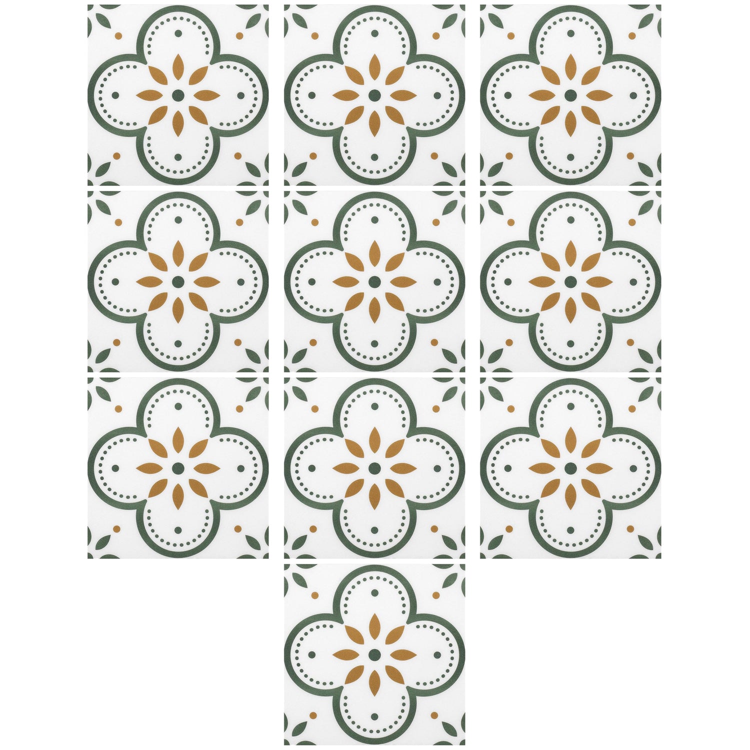 Peel and Stick Floor Tiles Kitchen / Bathroom Backsplash Sticker Detachable Waterproof DIY Tile Stickers for Wall Decoration Tiles Home Decoration (8x8 Inch / 1 pc Tiles)