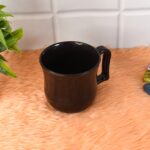 Premium Plastic Coffee / Tea Cups / Mug with Handle(1 Pc / Loose / Black) - Image 3