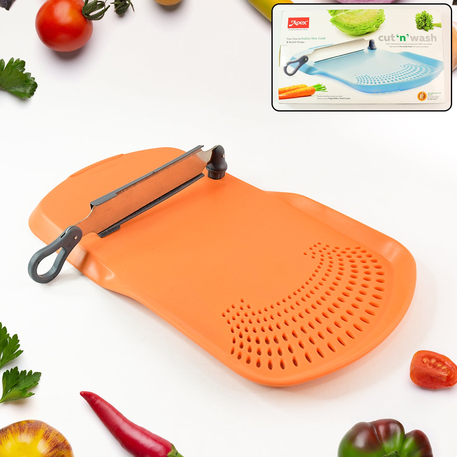 Apex Cut ‘n’ Wash Multipurpose Cutting Board (1 Set)