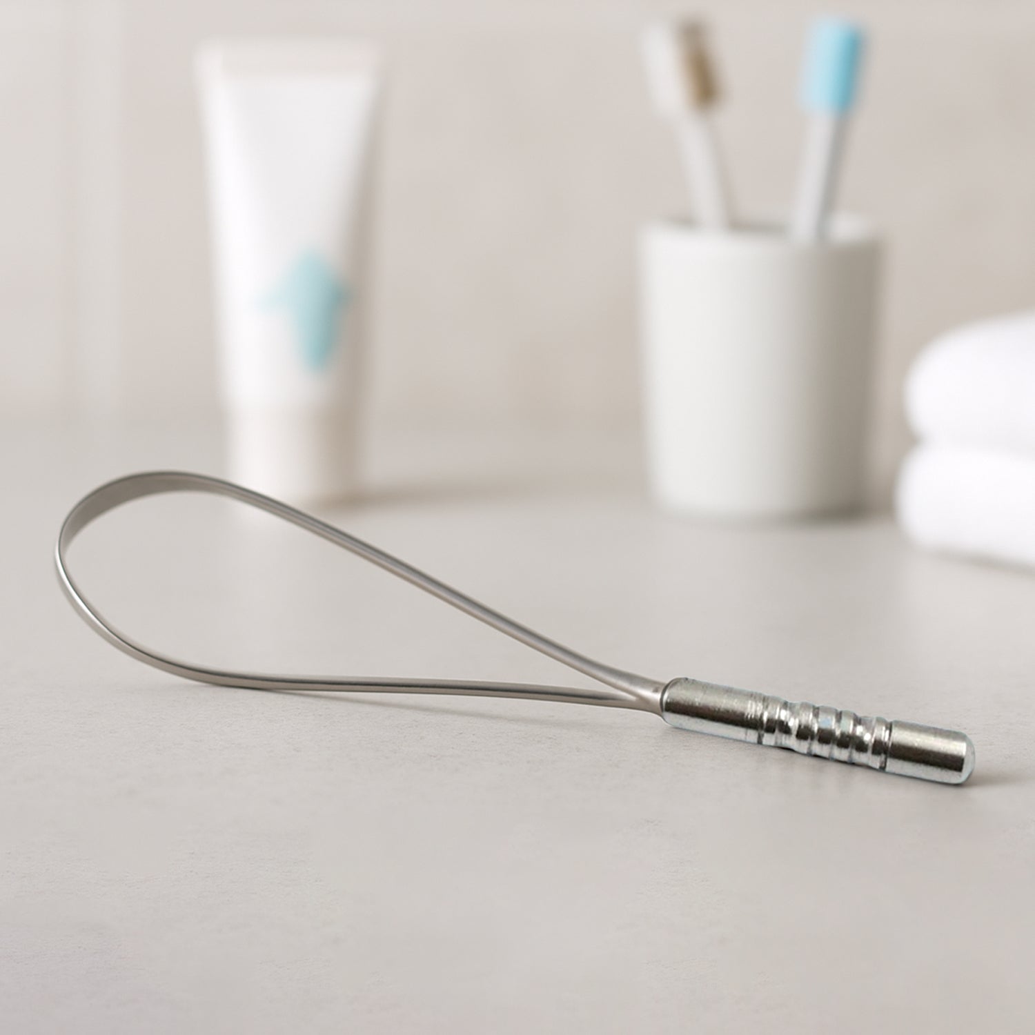 13417 ss tongue cleaner 1pc Steel Tongue Cleaner, Tongue Scraper (1 Pc) - Image 1