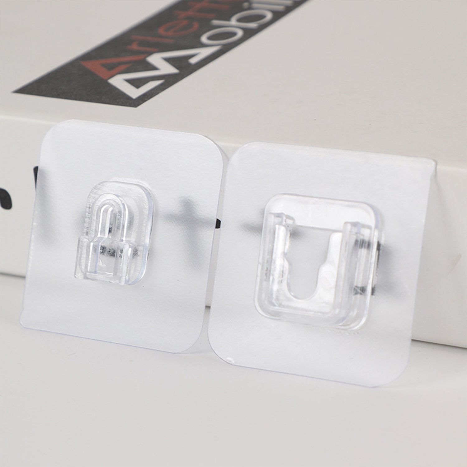 174204 1 fa503de4 e461 46d4 b61c 320d014f0457 Magic Adhesive Plastic Wall Hooks Heavy Duty Hooks (Pack of 20) - 10 pair - Image 1